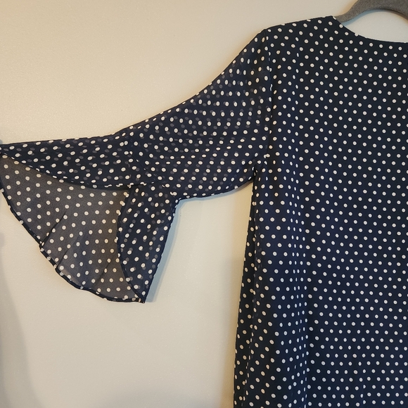 Calvin Klein Polka Dot Blouse - Picture 5 of 7